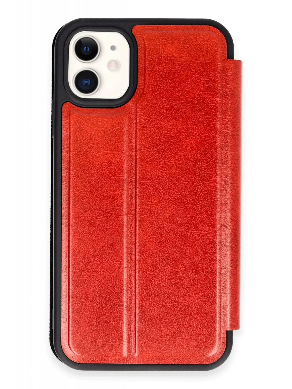 Newface Apple iPhone 11 Kılıf Flip Cover - Kırmızı