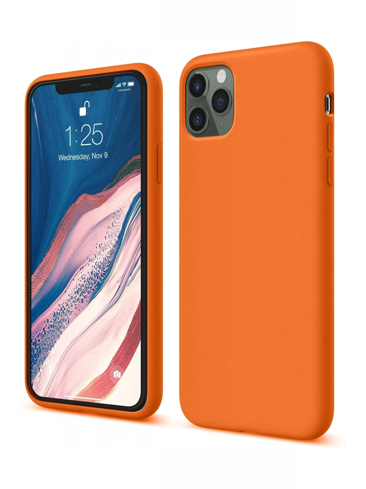 Newface Apple iPhone 11 Pro Kılıf First Silikon - Turuncu