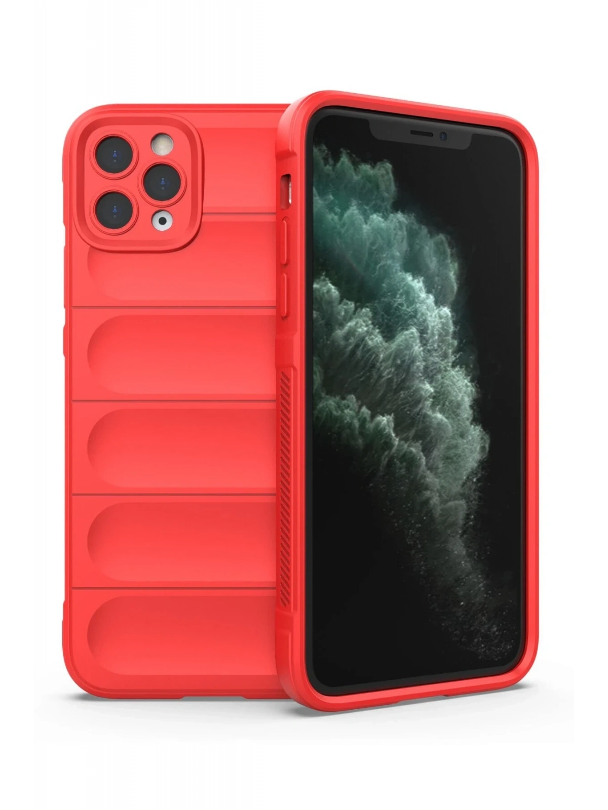 Newface Apple iPhone 11 Pro Kılıf Optimum Silikon - Kırmızı