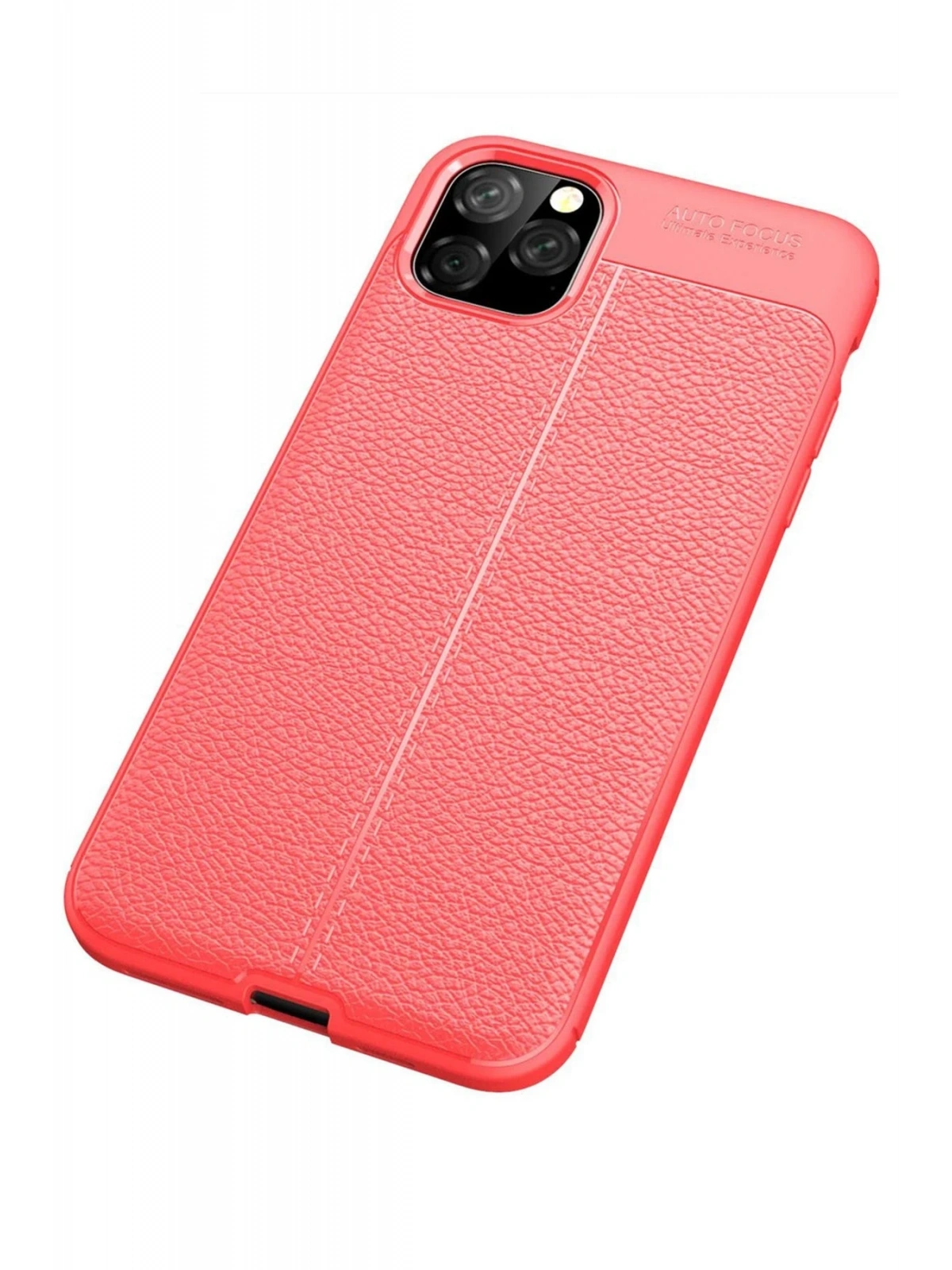 Newface Apple iPhone 11 Pro Max Kılıf Auto Focus Kapak - Kırmızı