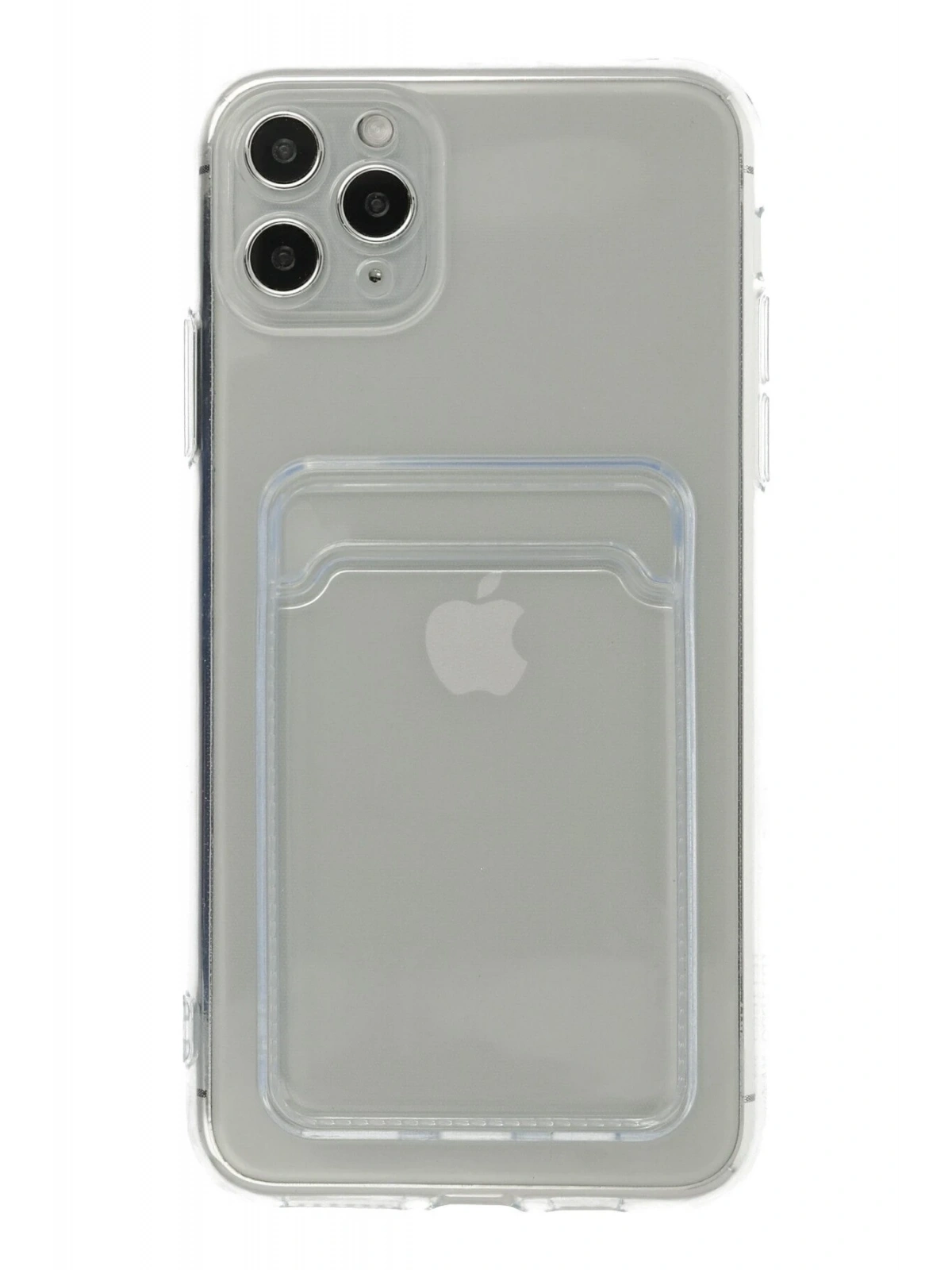 Newface Apple iPhone 11 Pro Max Kılıf Kart Şeffaf Silikon - Şeffaf