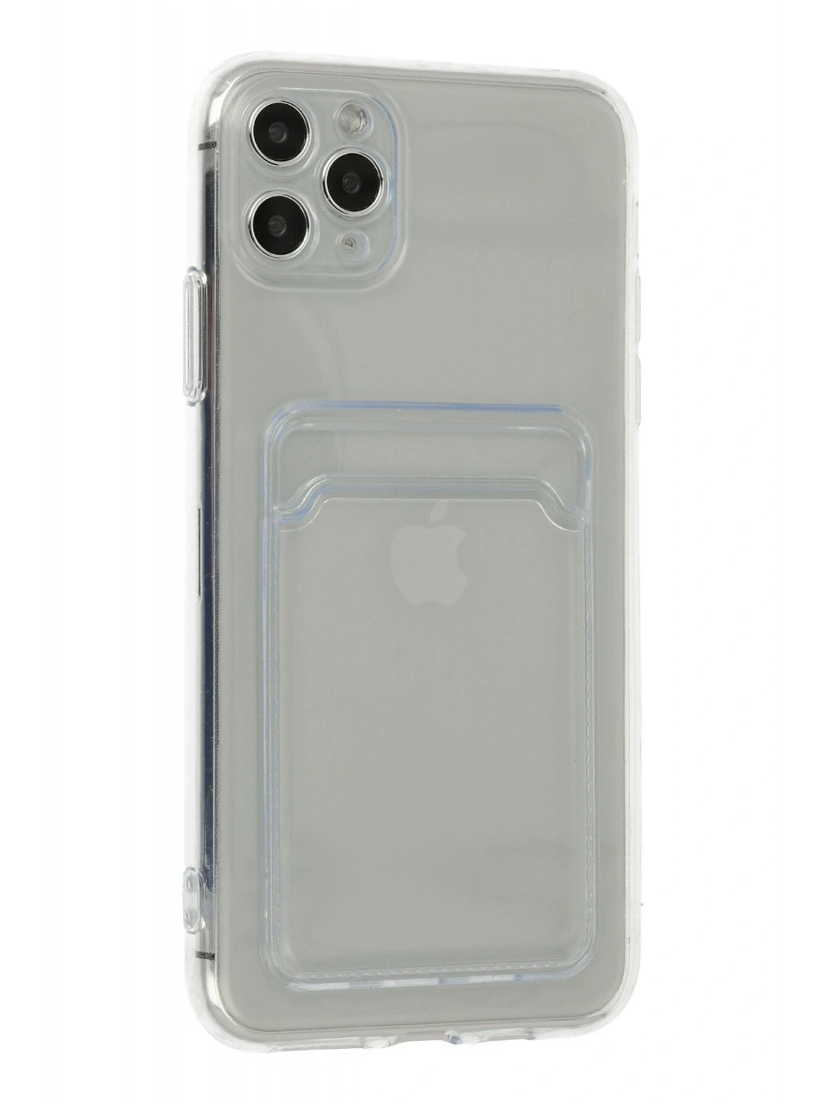 Newface Apple iPhone 11 Pro Max Kılıf Kart Şeffaf Silikon - Şeffaf