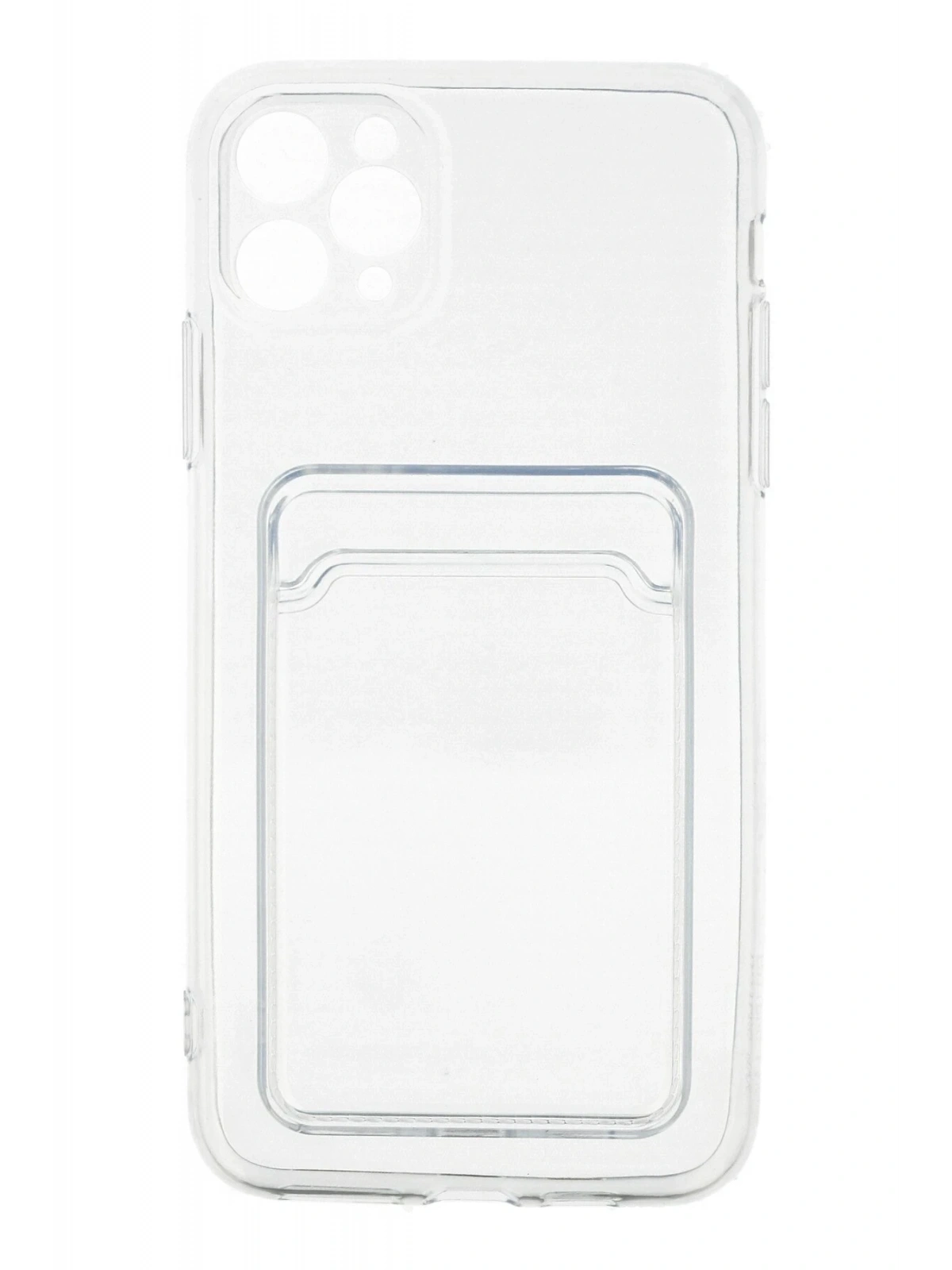 Newface Apple iPhone 11 Pro Max Kılıf Kart Şeffaf Silikon - Şeffaf