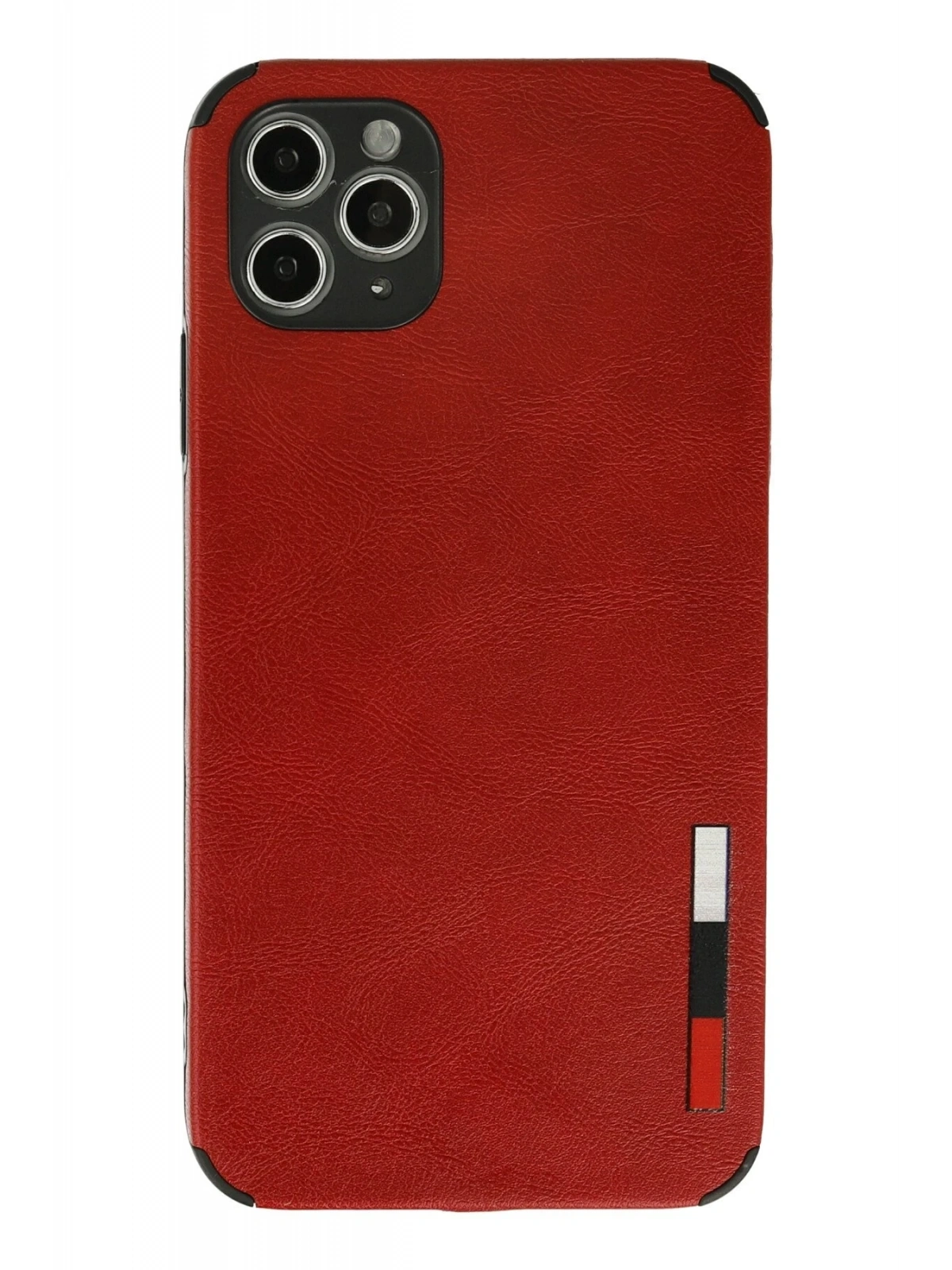 Newface Apple iPhone 11 Pro Max Kılıf Loop Deri Silikon - Kırmızı