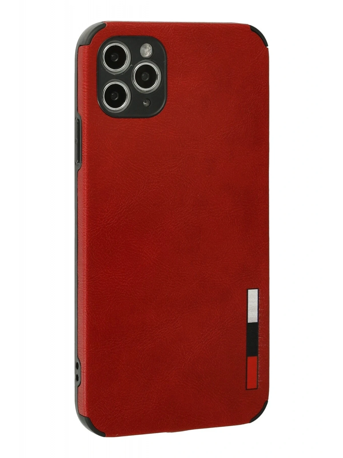 Newface Apple iPhone 11 Pro Max Kılıf Loop Deri Silikon - Kırmızı