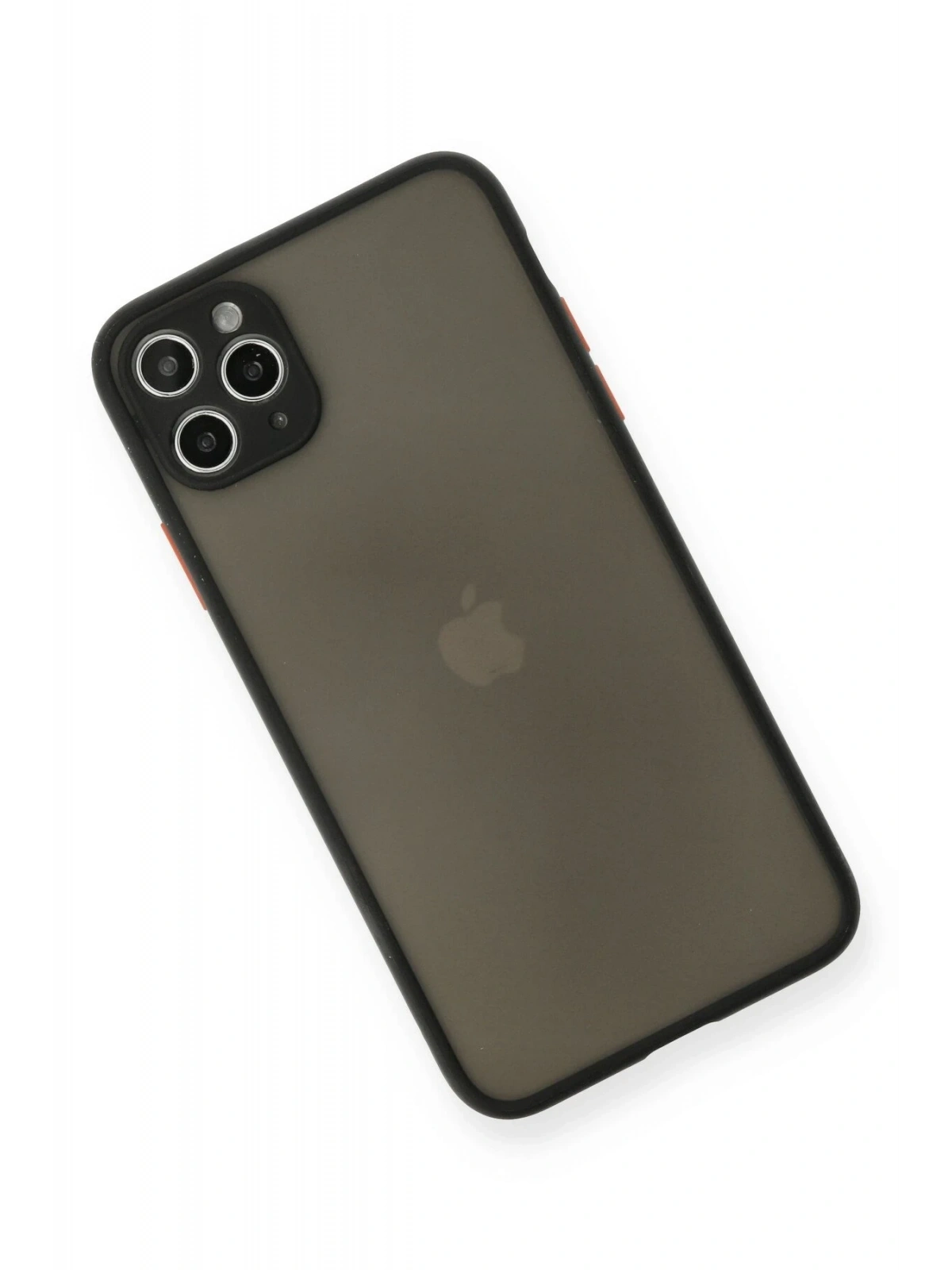 Newface Apple iPhone 11 Pro Max Kılıf Montreal Silikon Kapak - Siyah