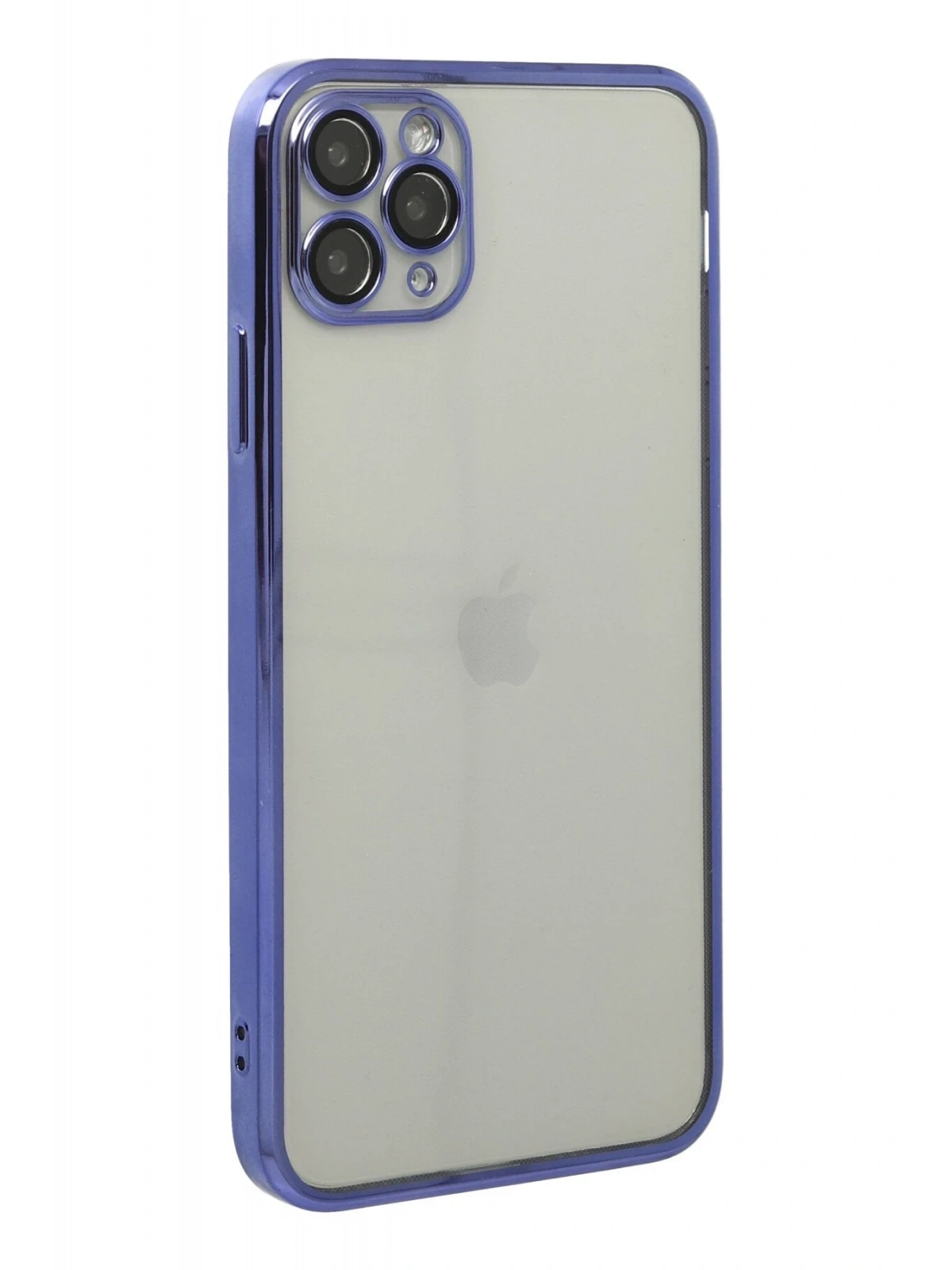 Newface Apple iPhone 11 Pro Max Kılıf Razer Lensli Silikon - Mor
