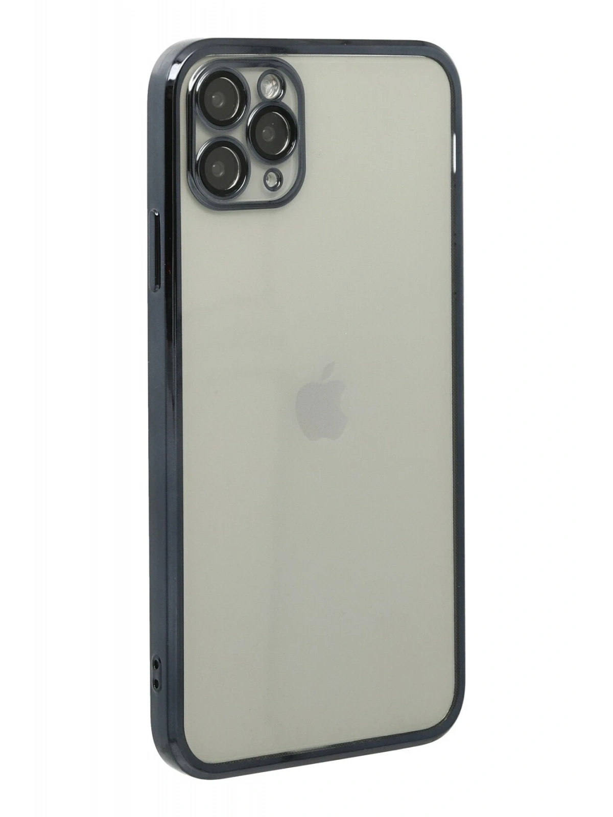 Newface Apple iPhone 11 Pro Max Kılıf Razer Lensli Silikon - Siyah