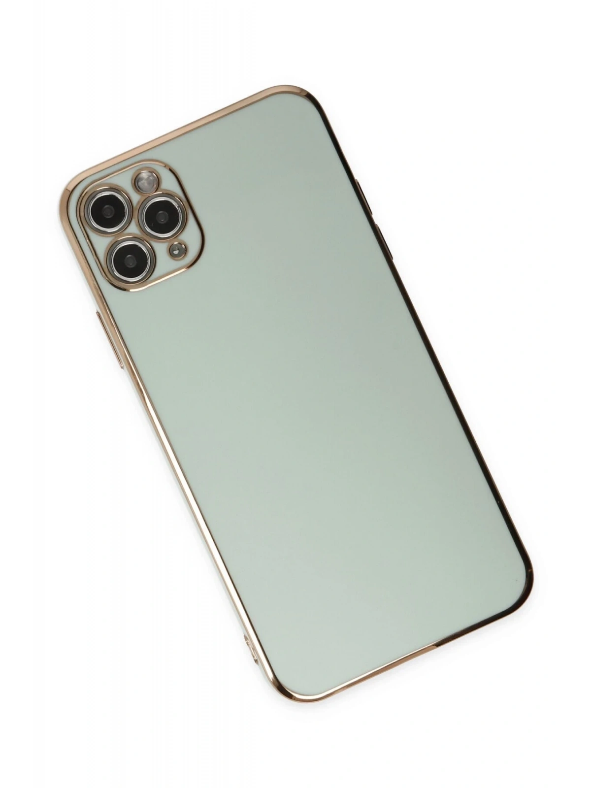 Newface Apple iPhone 11 Pro Max Kılıf Volet Silikon - Açık Yeşil