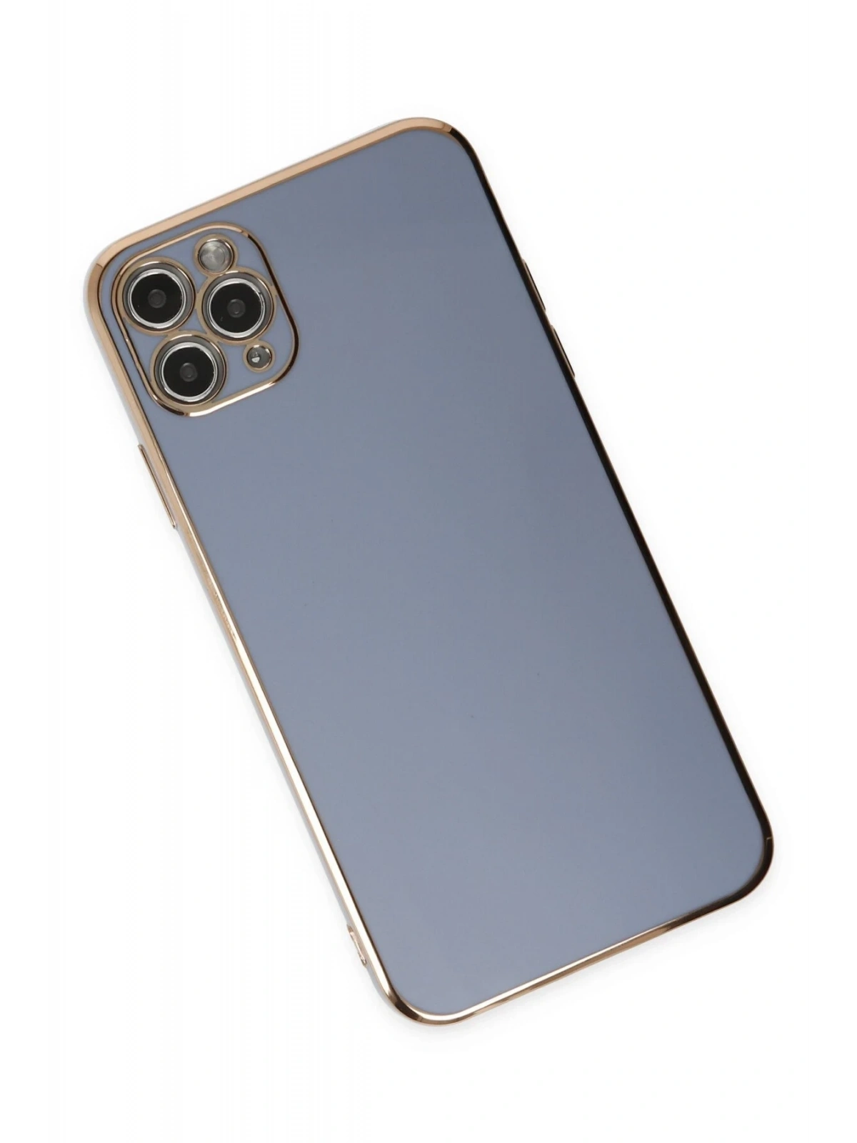 Newface Apple iPhone 11 Pro Max Kılıf Volet Silikon - Mavi