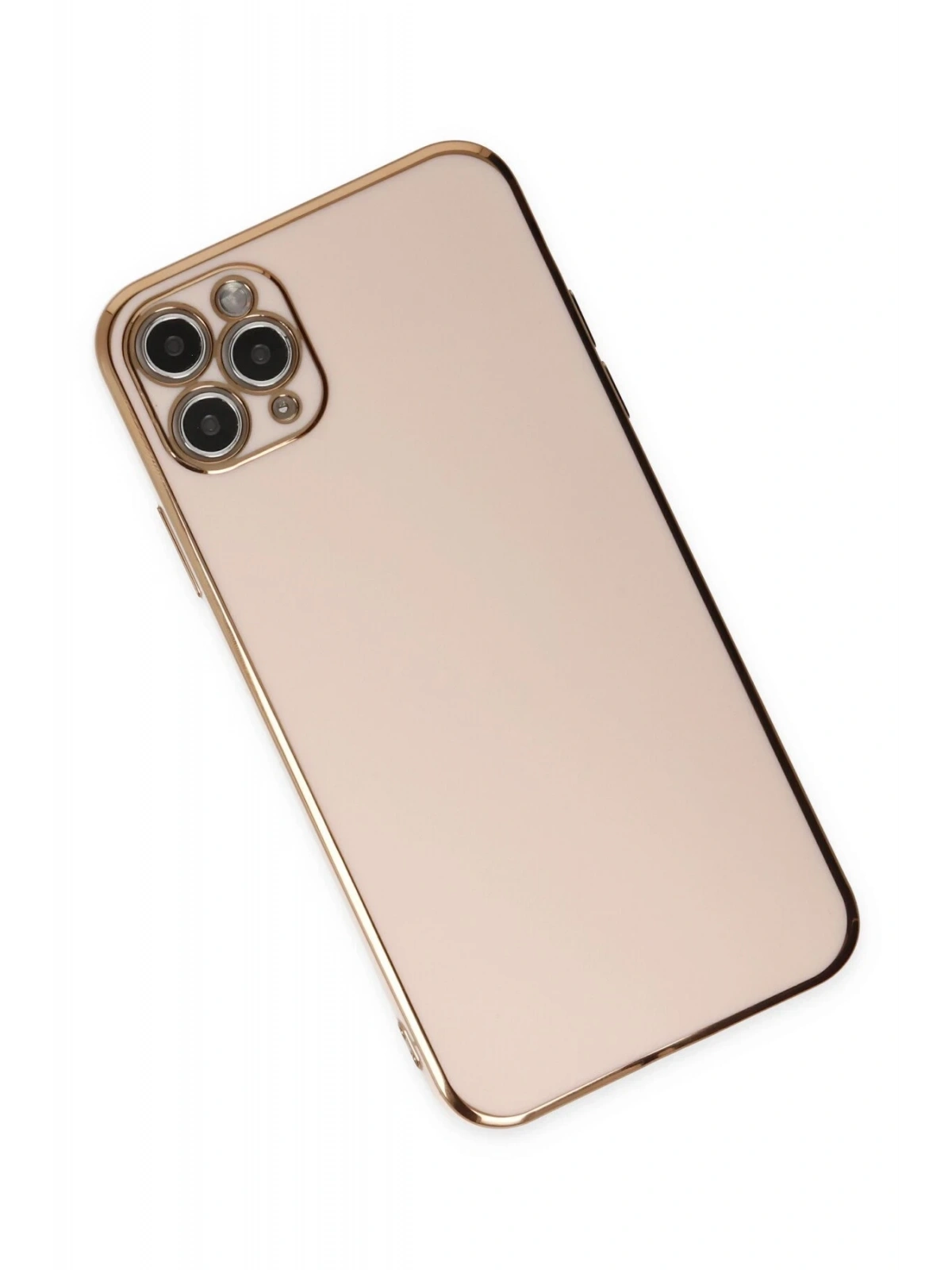 Newface Apple iPhone 11 Pro Max Kılıf Volet Silikon - Pembe