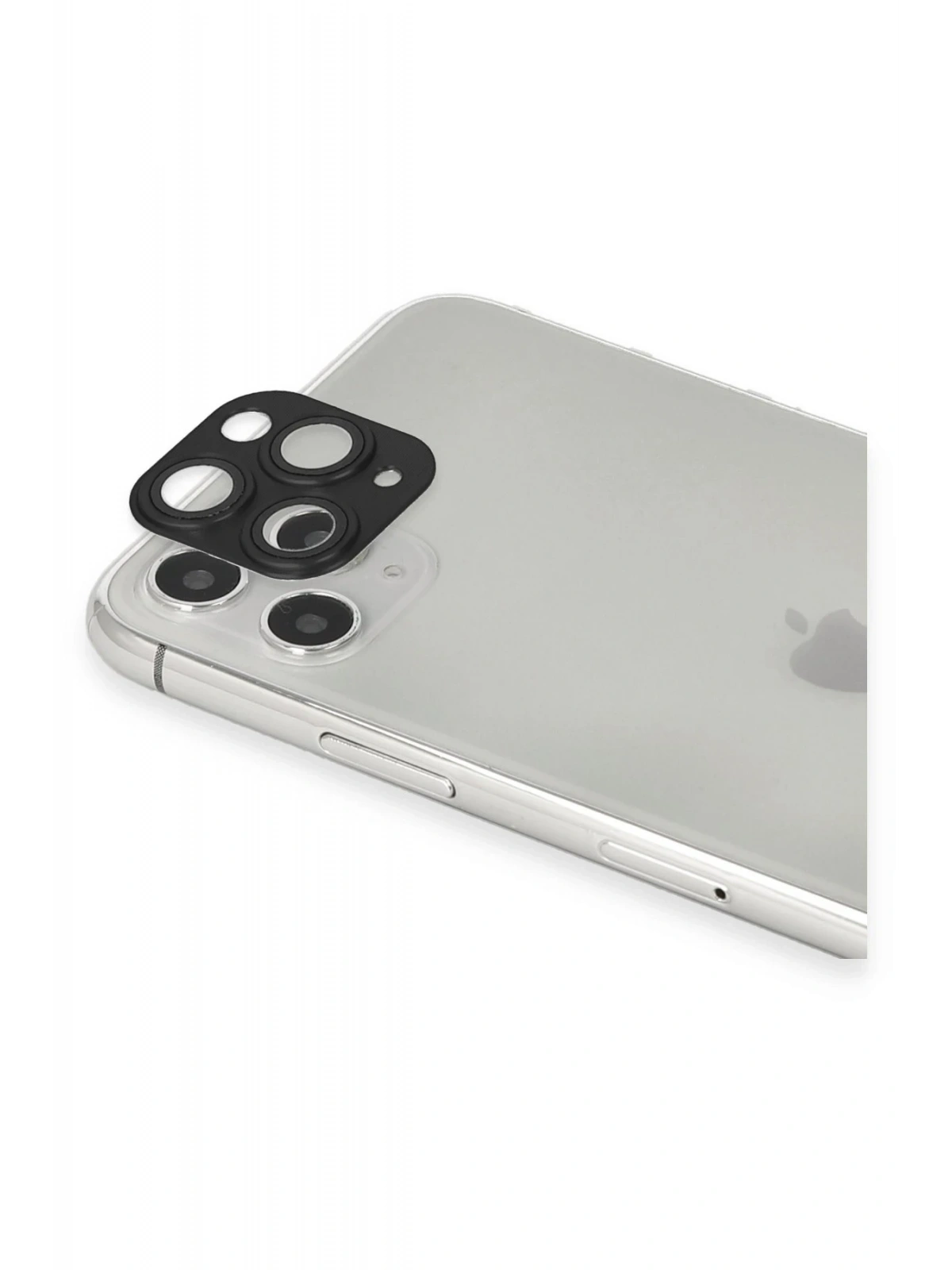 Newface Apple iPhone 11 Pro Max Pers Alüminyum Kamera Lens - Siyah