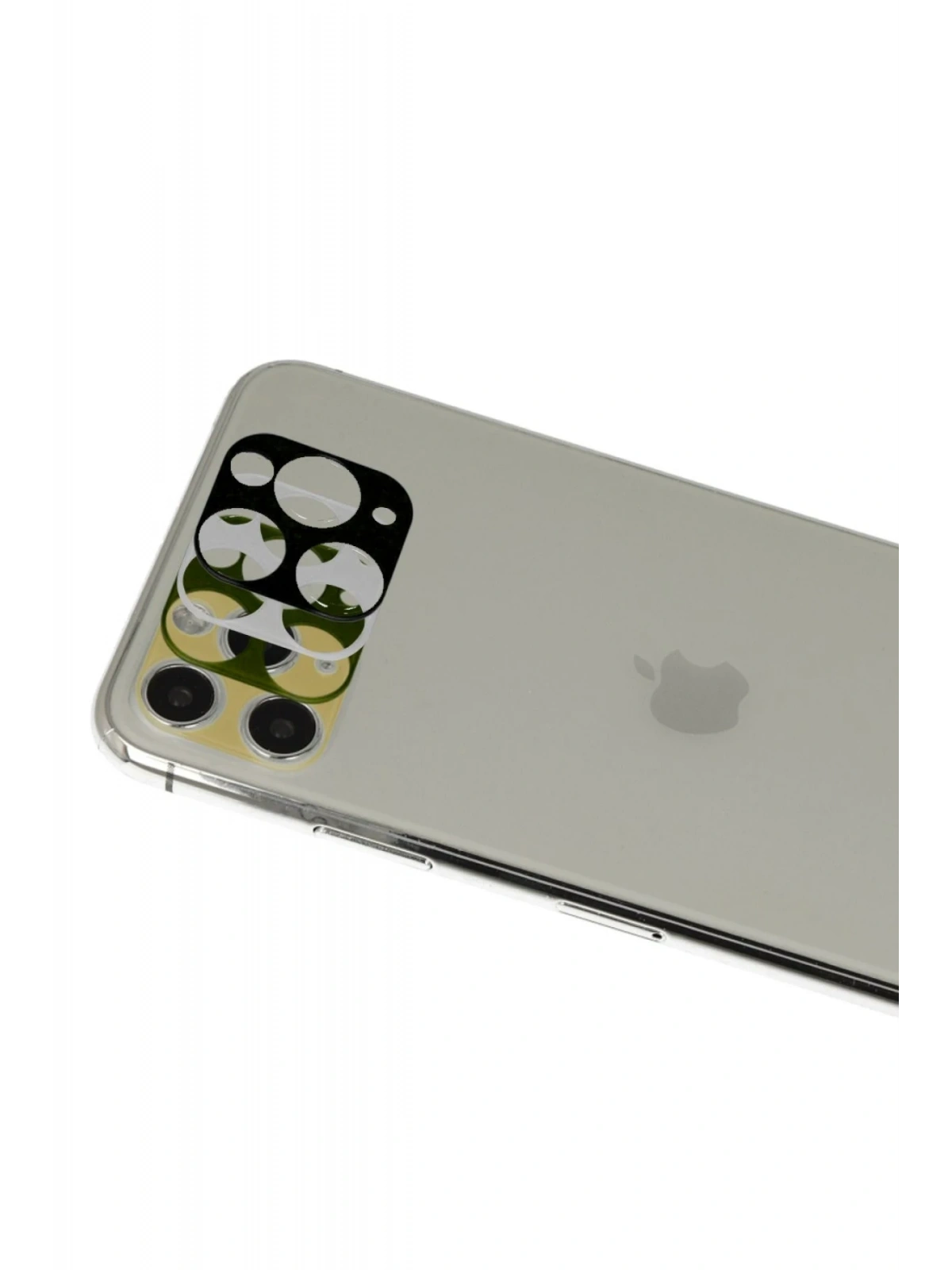 Newface Apple iPhone 11 Pro Max Rainbow Kamera Lens Koruma Cam - Yeşil