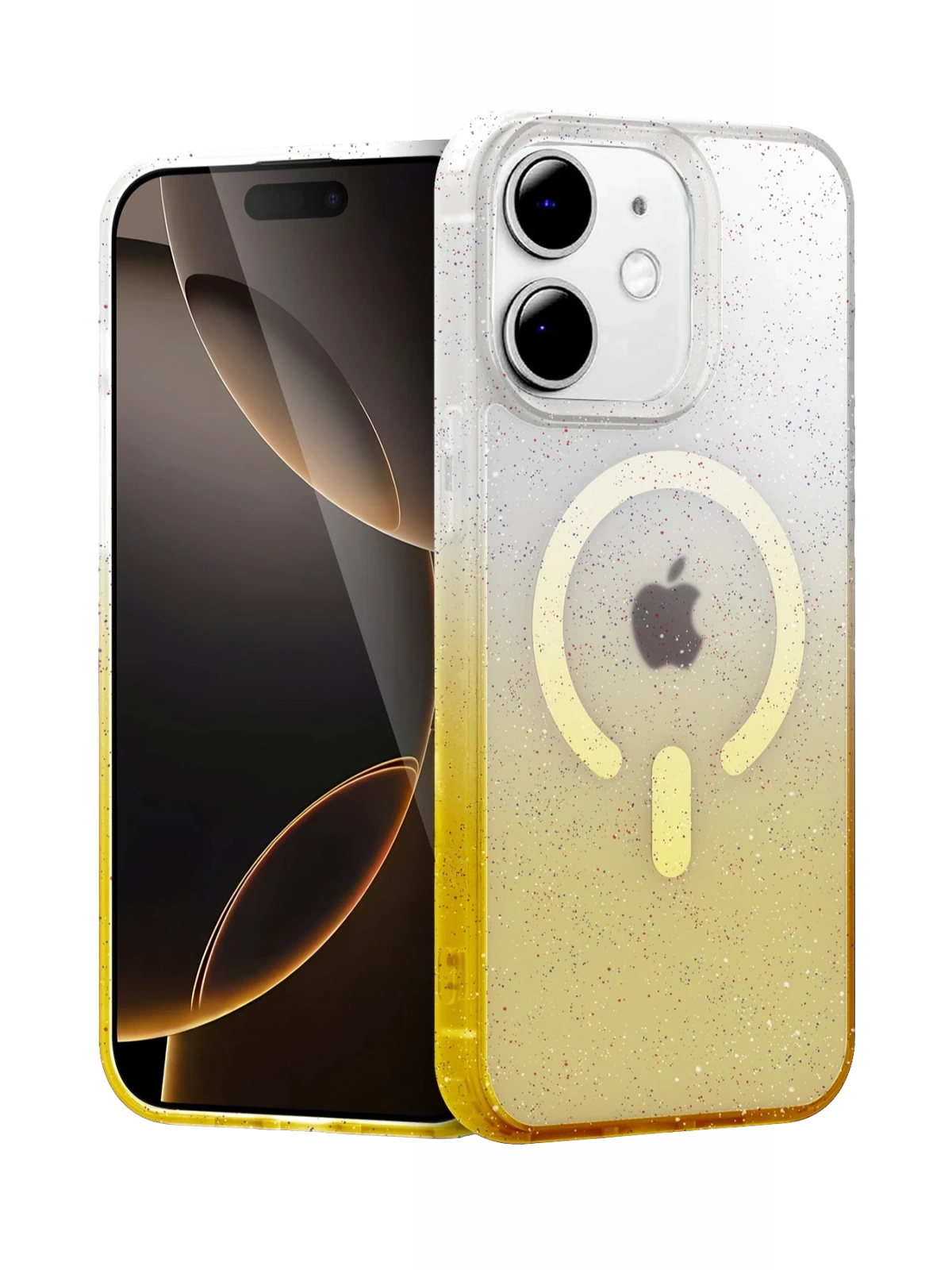 Newface Apple iPhone 11 Pummel Shiny Magsafe Kapak - Gold