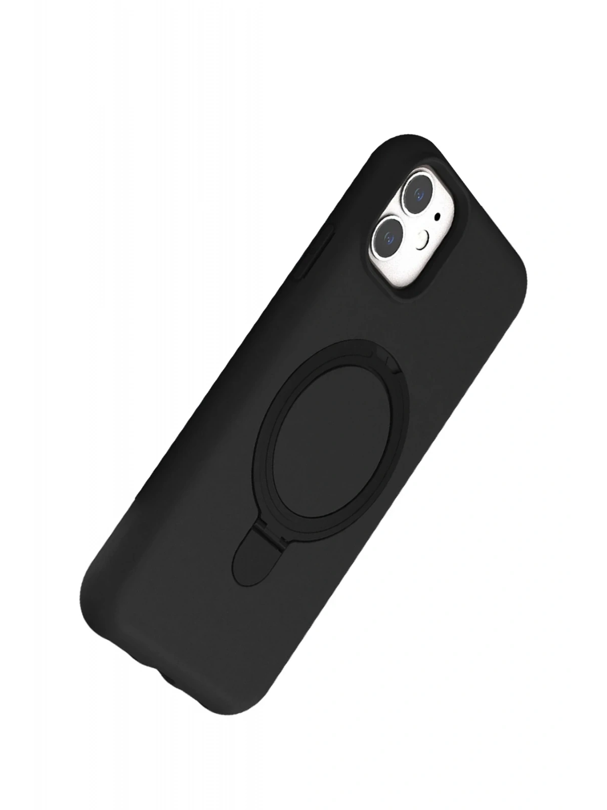 Newface Apple iPhone 11 Regal Magsafe Standlı Kapak - Siyah