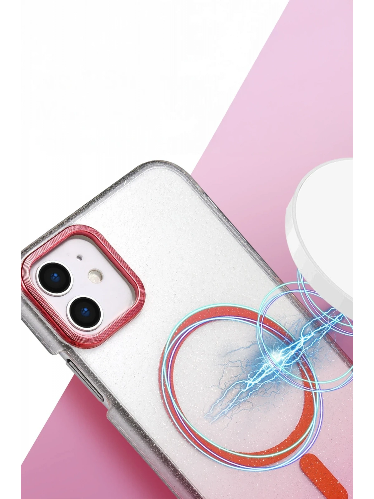 Newface Apple iPhone 12 Glossy Magsafe Kapak - Çöl Titanyum