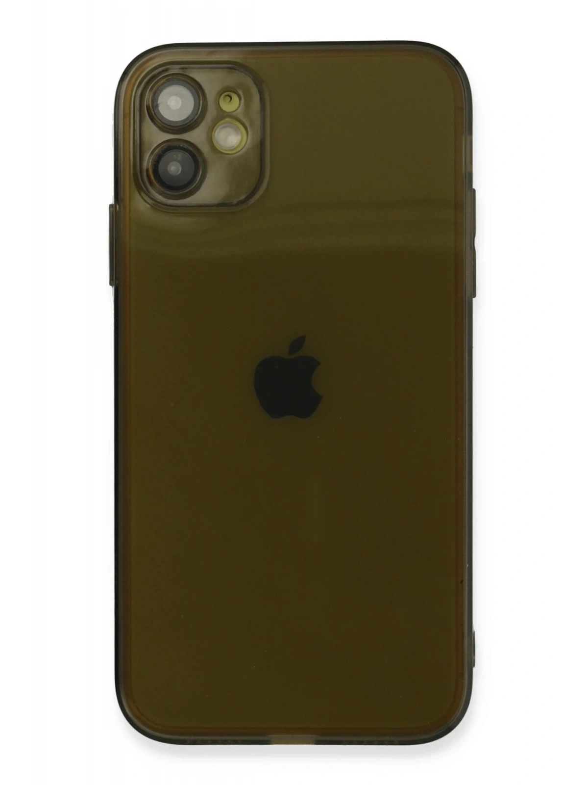 Newface Apple iPhone 12 Kılıf Fly Lens Silikon - Siyah