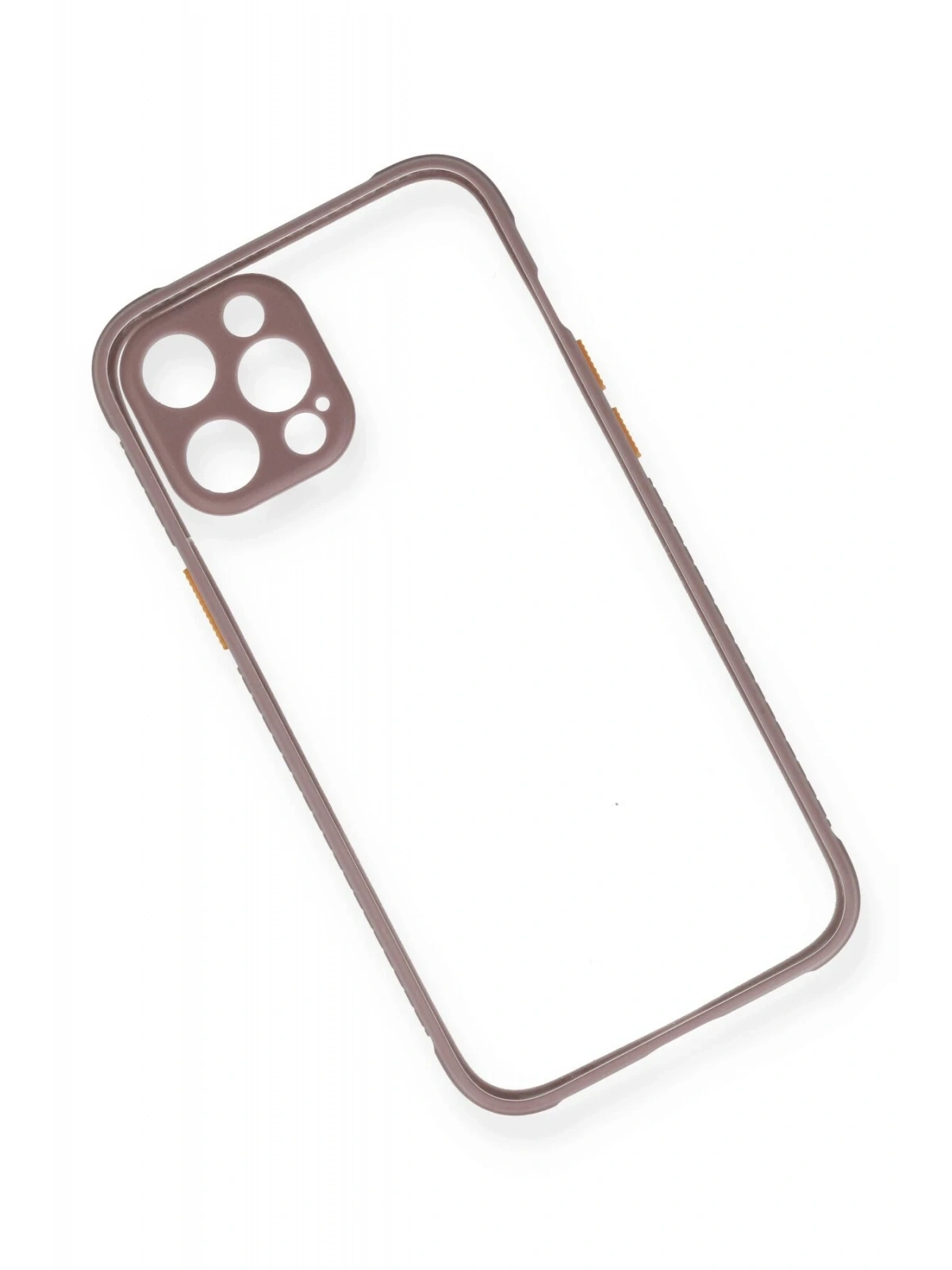Newface Apple iPhone 12 Kılıf Miami Şeffaf Silikon - Açık Mor