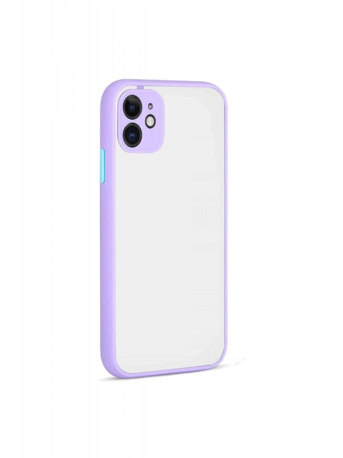 Newface Apple iPhone 12 Kılıf Montreal Silikon Kapak - Mor