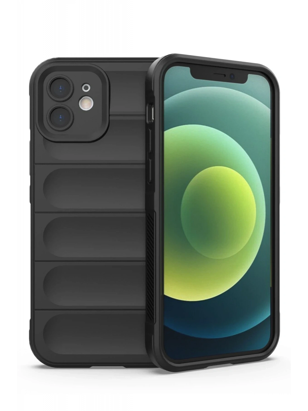 Newface Apple iPhone 12 Kılıf Optimum Silikon - Siyah