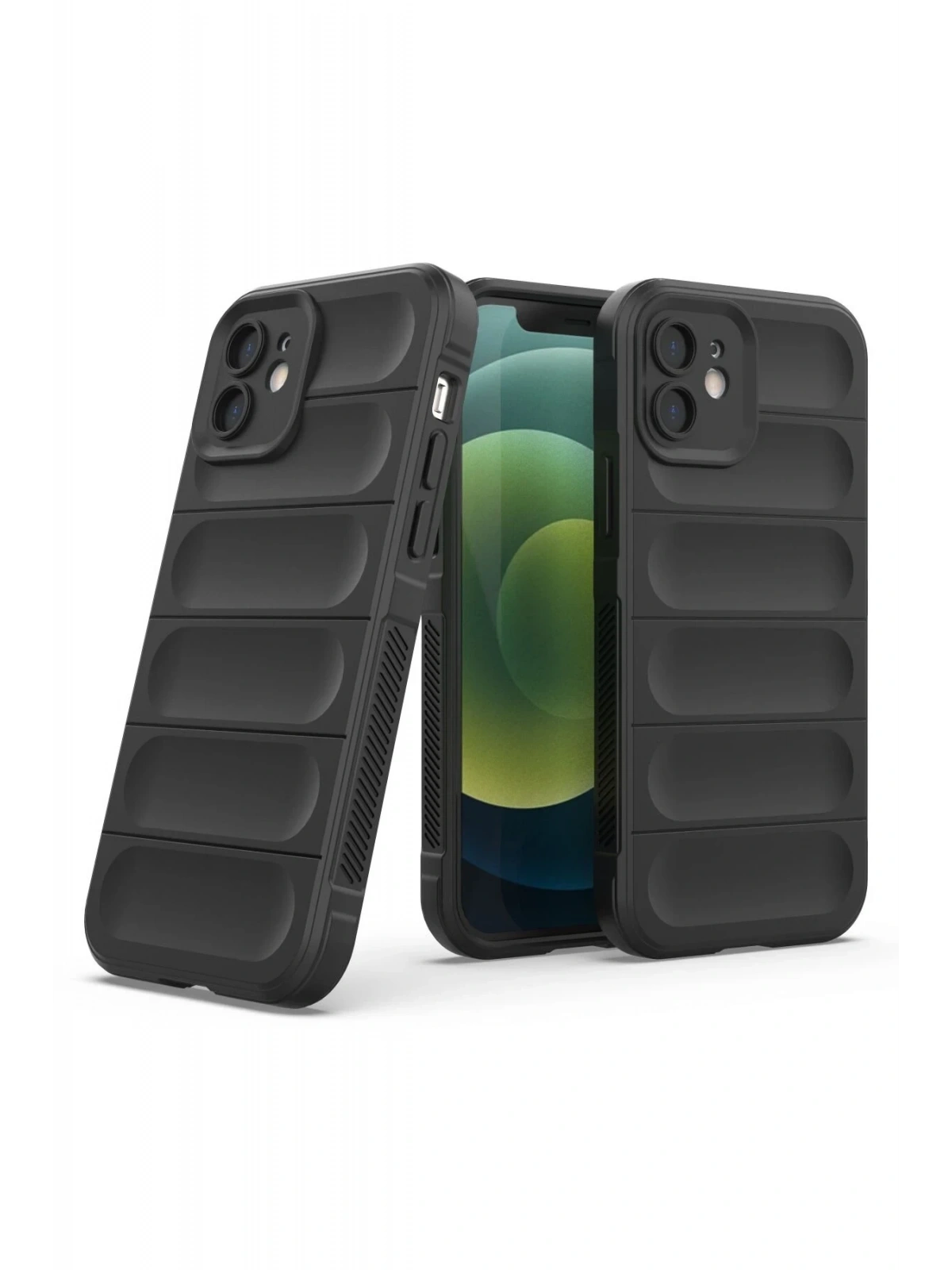 Newface Apple iPhone 12 Kılıf Optimum Silikon - Siyah