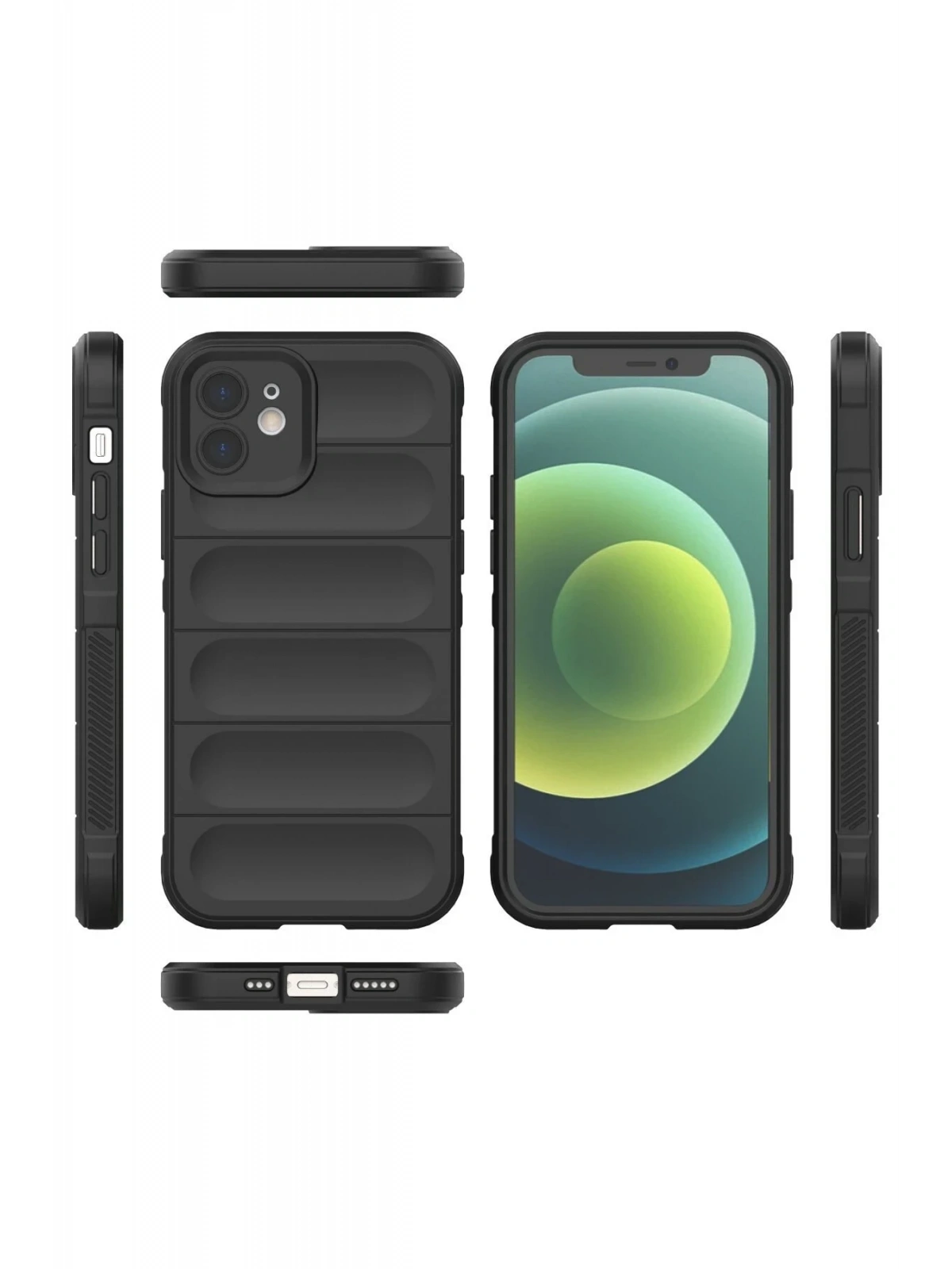 Newface Apple iPhone 12 Kılıf Optimum Silikon - Siyah