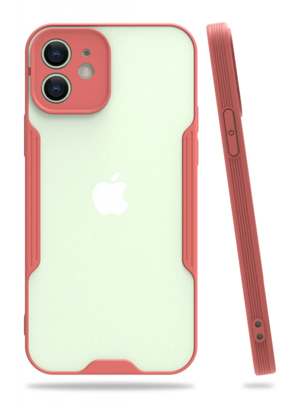 Newface Apple iPhone 12 Kılıf Platin Silikon - Pembe