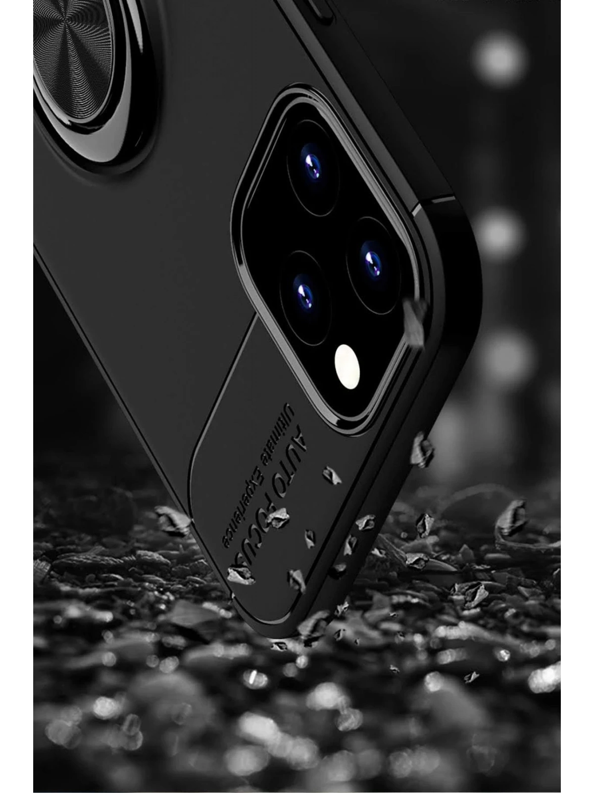 Newface Apple iPhone 12 Kılıf Range Yüzüklü Silikon - Mavi