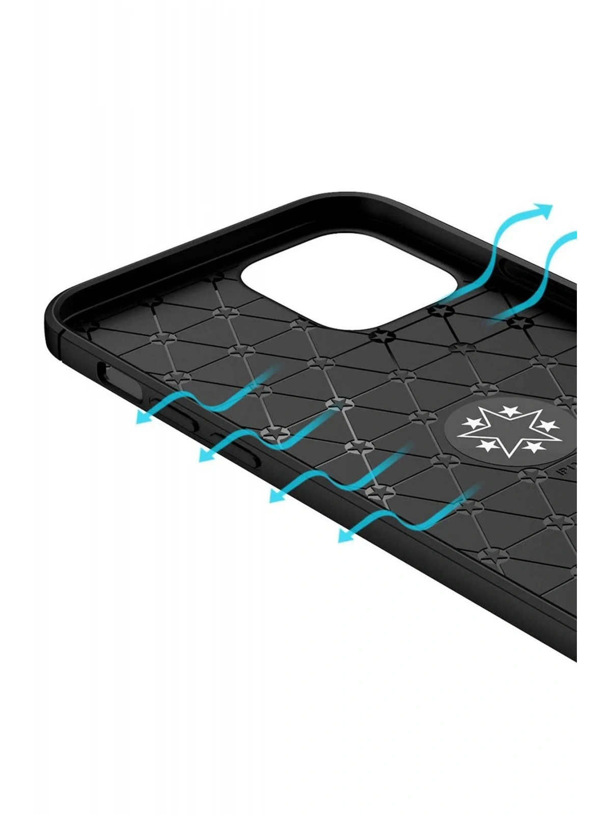 Newface Apple iPhone 12 Kılıf Range Yüzüklü Silikon - Mavi