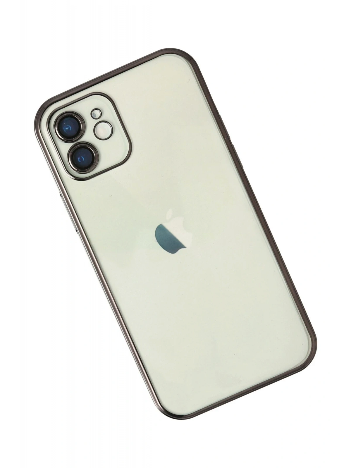 Newface Apple iPhone 12 Kılıf Razer Lensli Silikon - Siyah