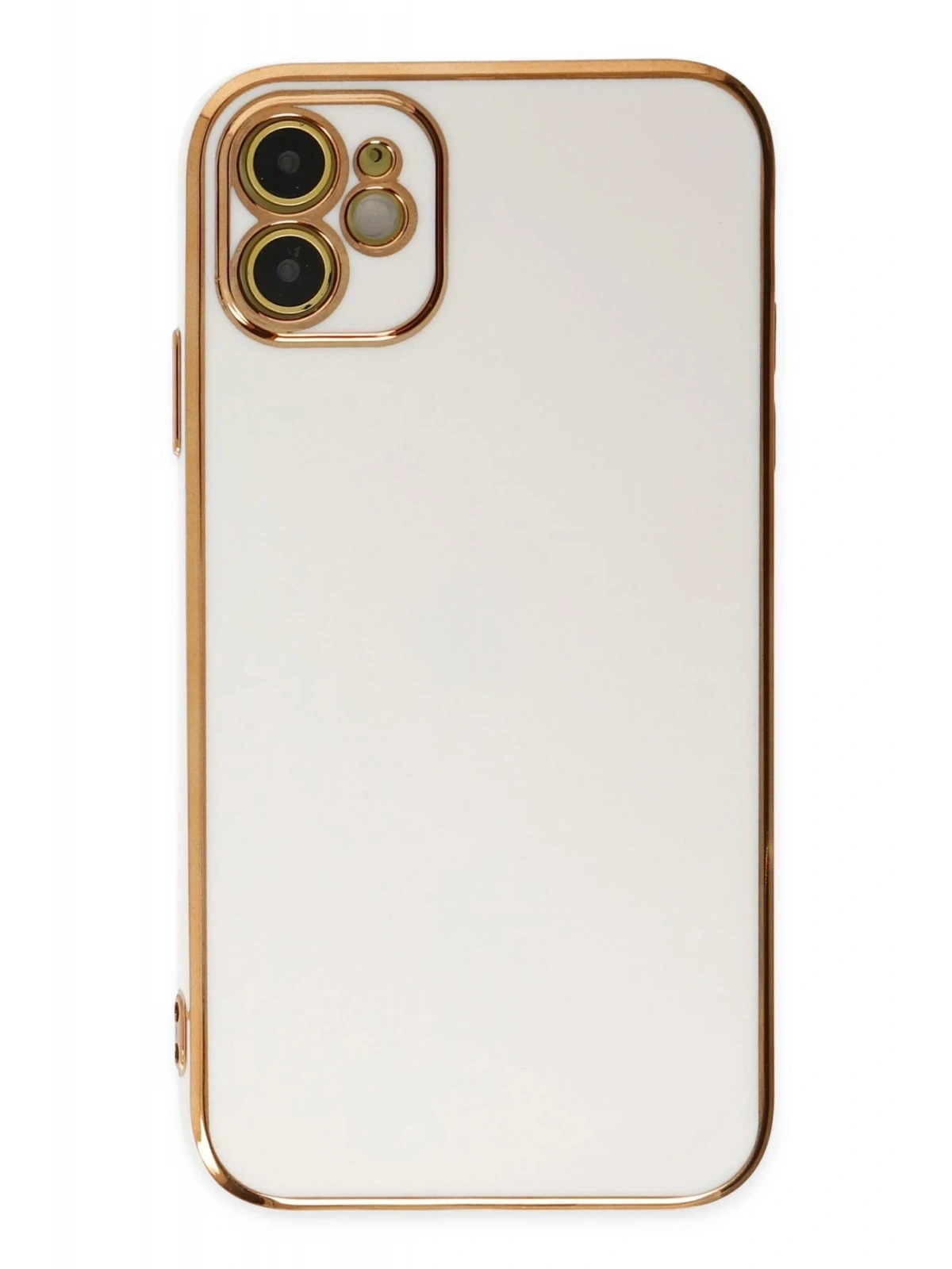 Newface Apple iPhone 12 Kılıf Volet Silikon - Beyaz