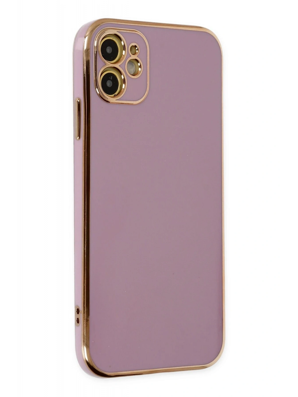 Newface Apple iPhone 12 Kılıf Volet Silikon - Mor