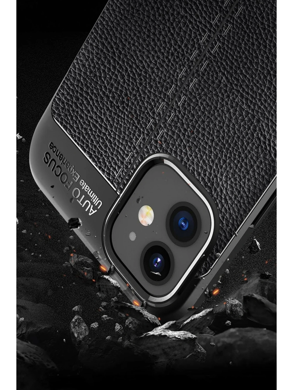 Newface Apple iPhone 12 Mini Kılıf Auto Focus Kapak - Kırmızı