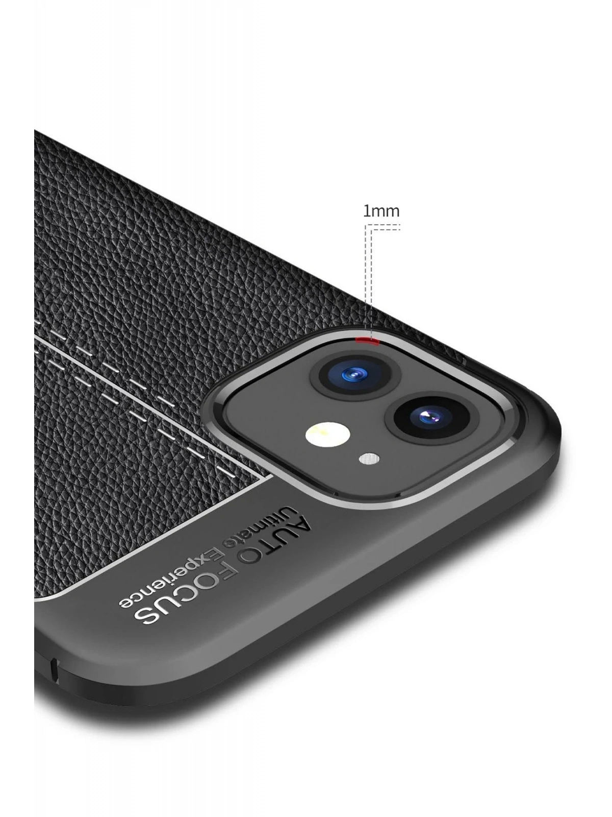 Newface Apple iPhone 12 Mini Kılıf Auto Focus Kapak - Kırmızı