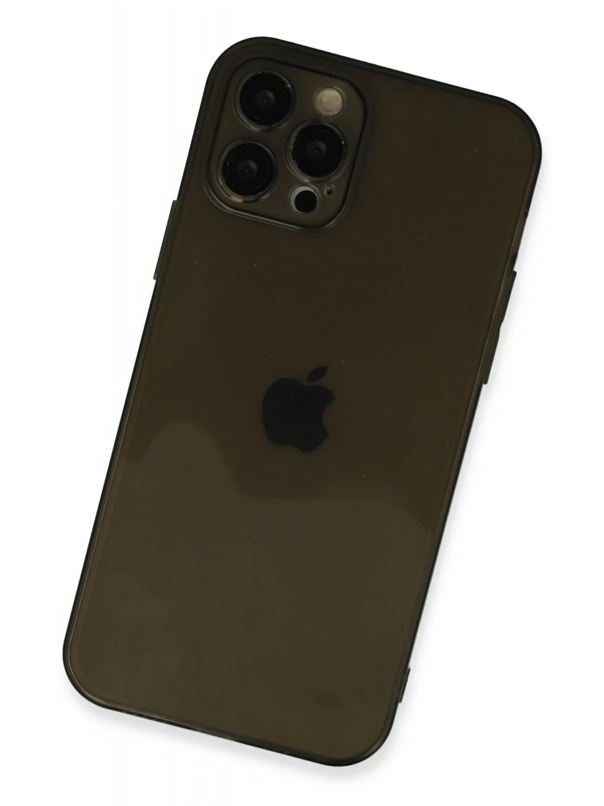 Newface Apple iPhone 12 Pro Kılıf Fly Lens Silikon - Siyah