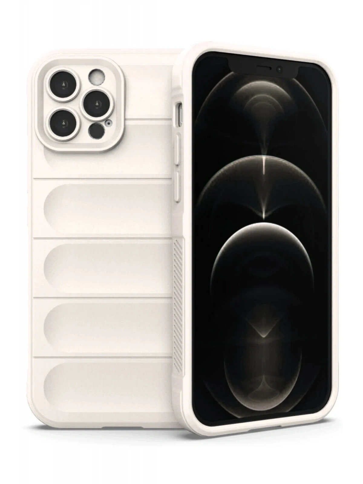 Newface Apple iPhone 12 Pro Kılıf Optimum Silikon - Krem