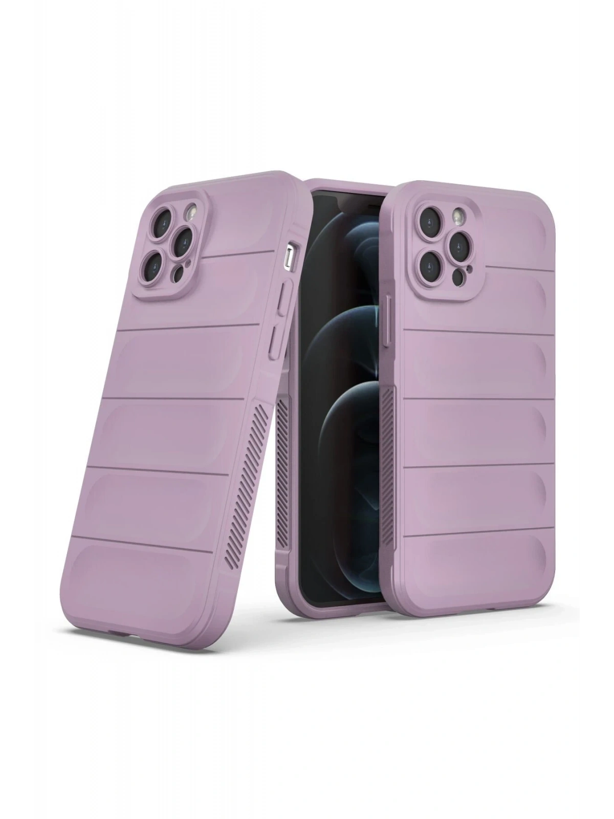Newface Apple iPhone 12 Pro Kılıf Optimum Silikon - Mor