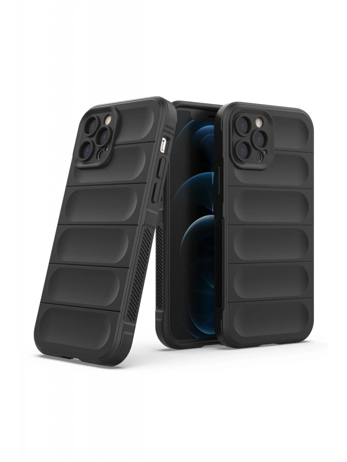 Newface Apple iPhone 12 Pro Kılıf Optimum Silikon - Siyah