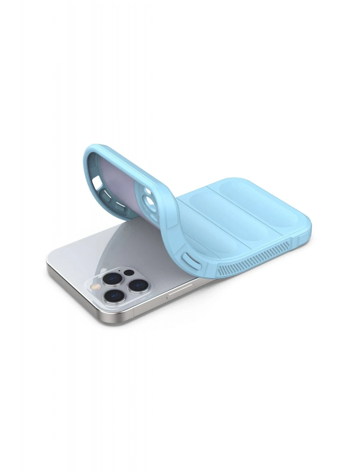 Newface Apple iPhone 12 Pro Kılıf Optimum Silikon - Sky Blue