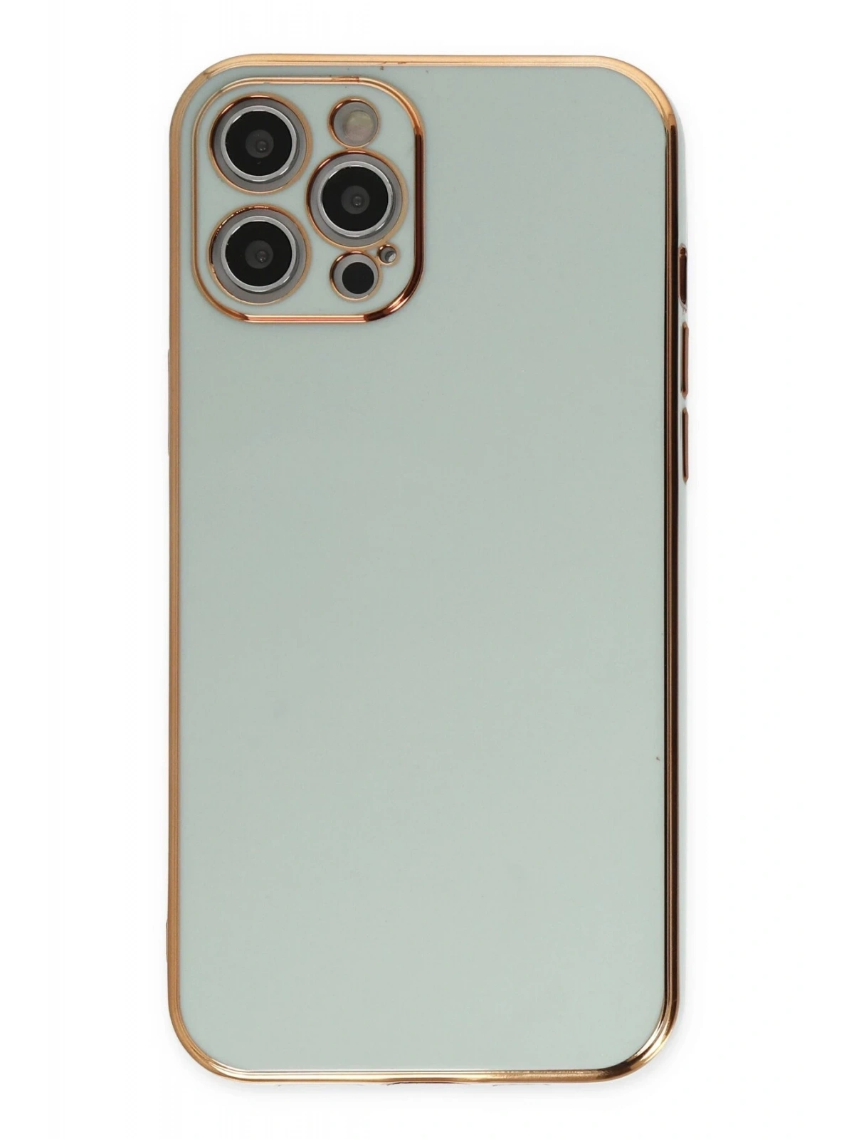 Newface Apple iPhone 12 Pro Kılıf Volet Silikon - Açık Yeşil