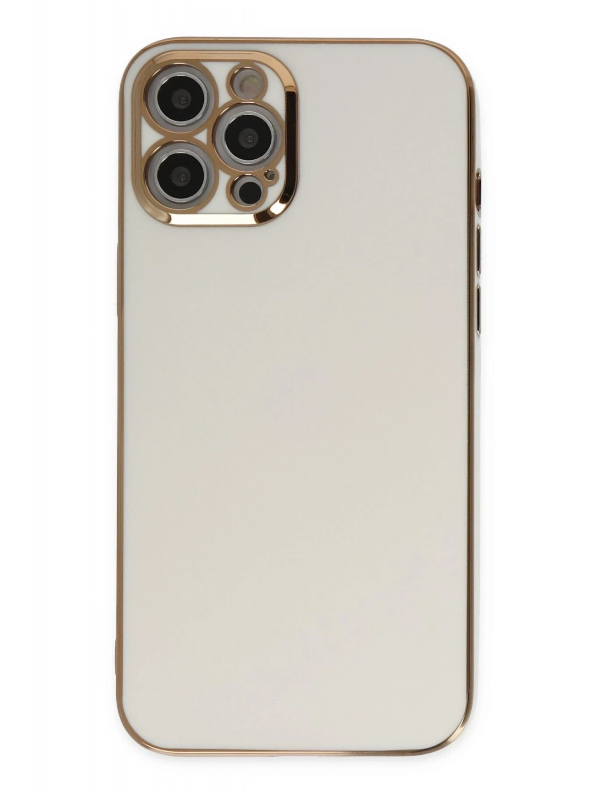 Newface Apple iPhone 12 Pro Kılıf Volet Silikon - Beyaz