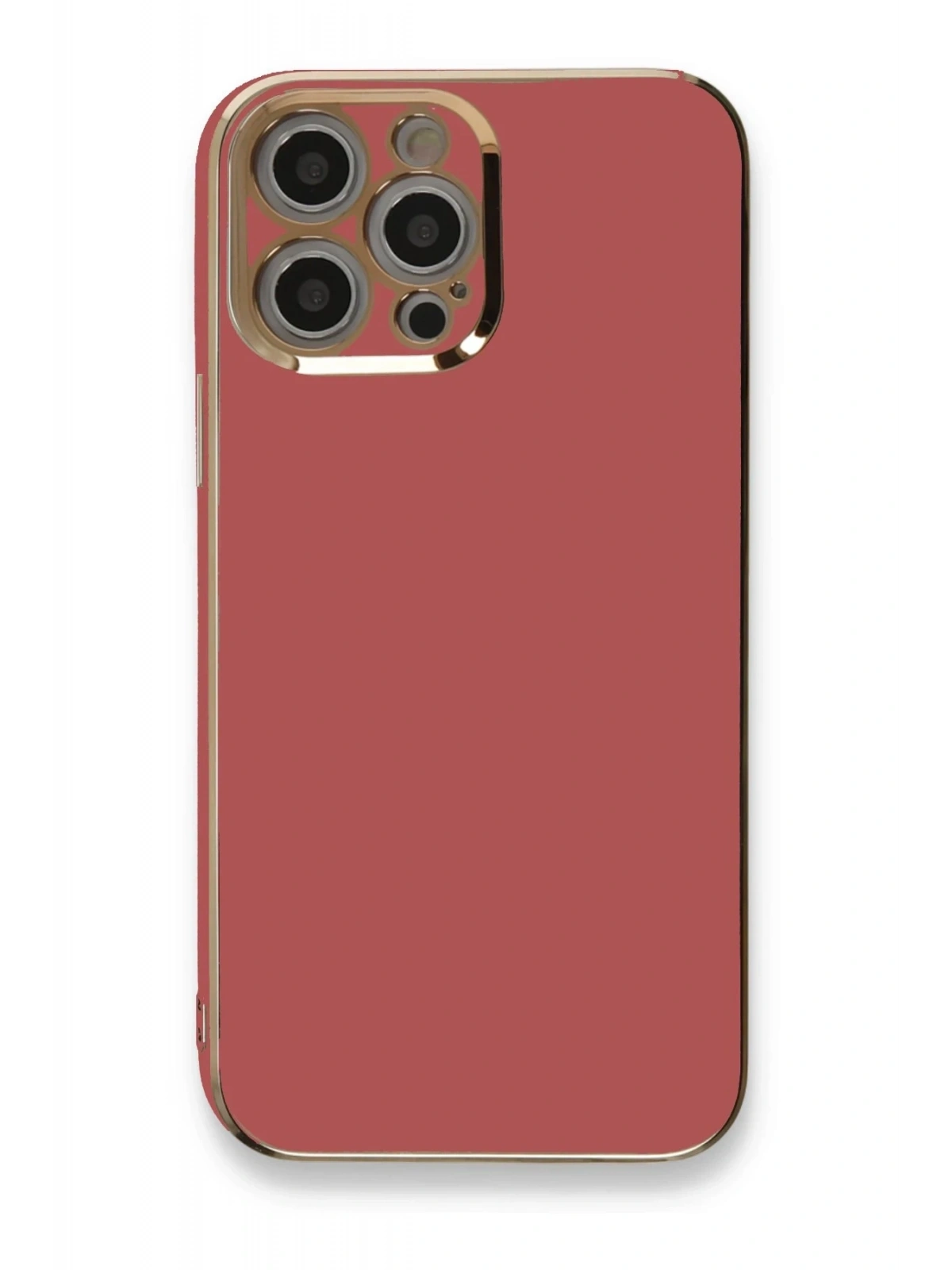 Newface Apple iPhone 12 Pro Kılıf Volet Silikon - Kırmızı