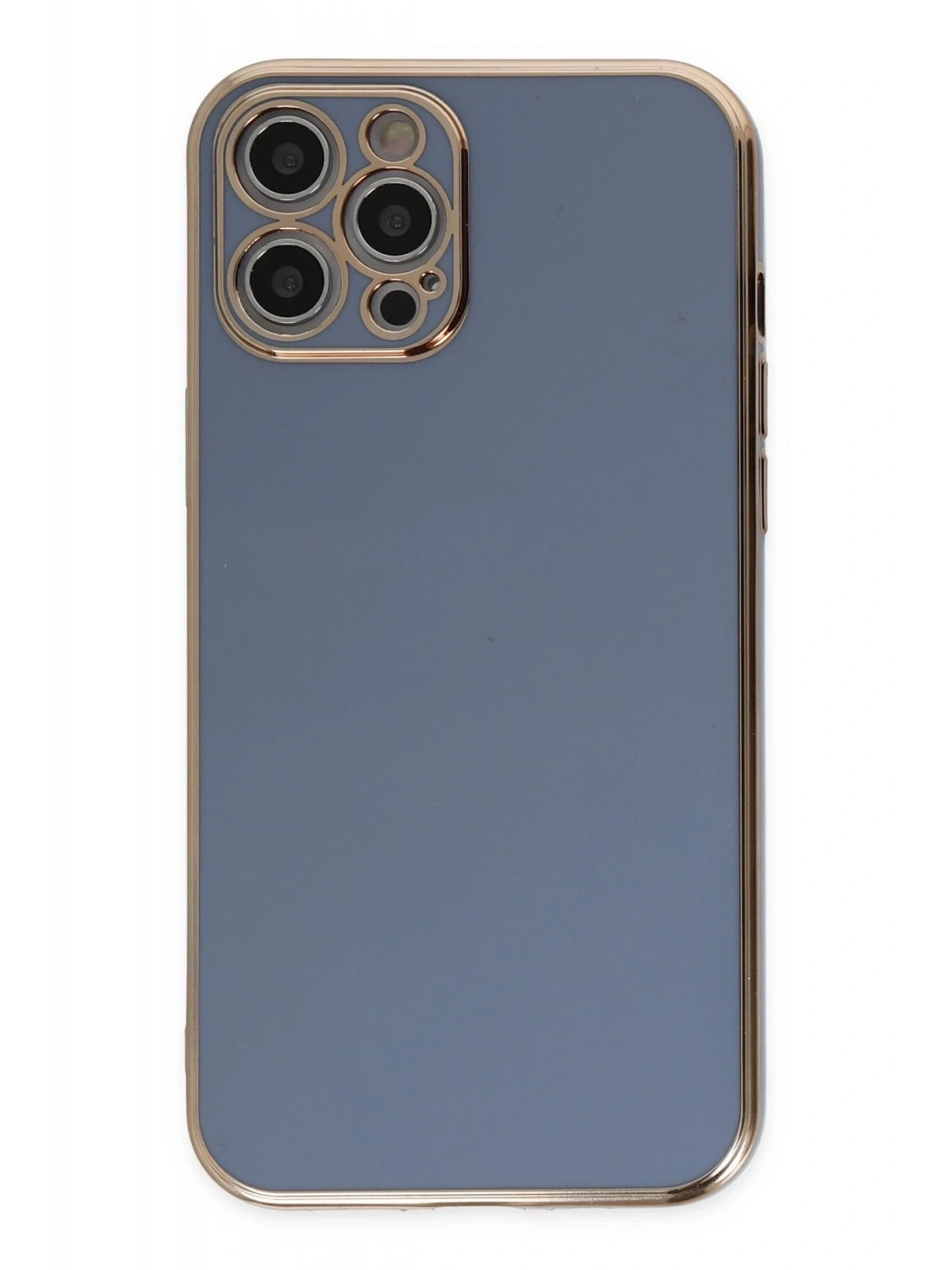 Newface Apple iPhone 12 Pro Kılıf Volet Silikon - Mavi
