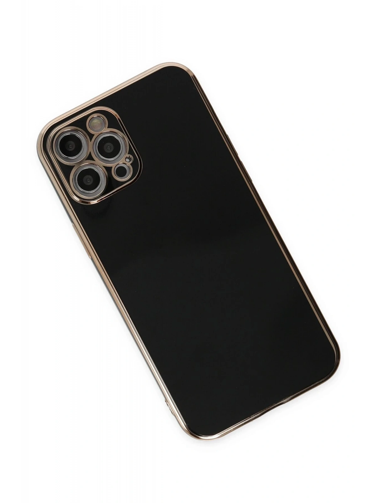 Newface Apple iPhone 12 Pro Kılıf Volet Silikon - Siyah
