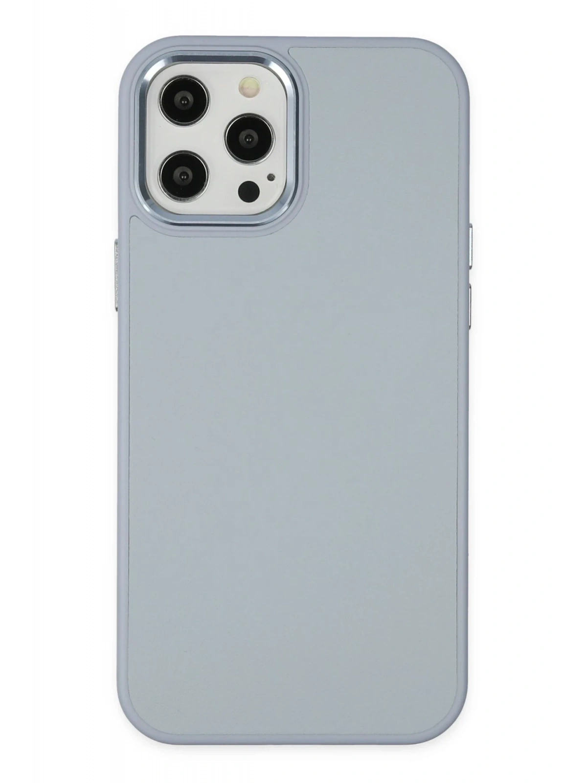 Newface Apple iPhone 12 Pro Max Kılıf Asya Deri Silikon - Sierra Blue