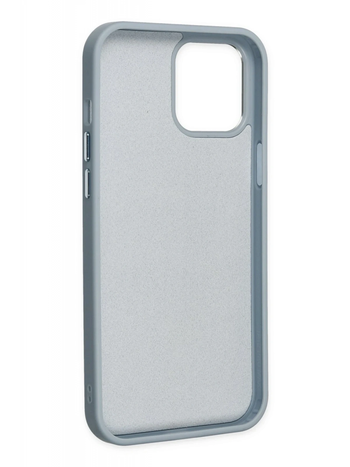 Newface Apple iPhone 12 Pro Max Kılıf Asya Deri Silikon - Sierra Blue