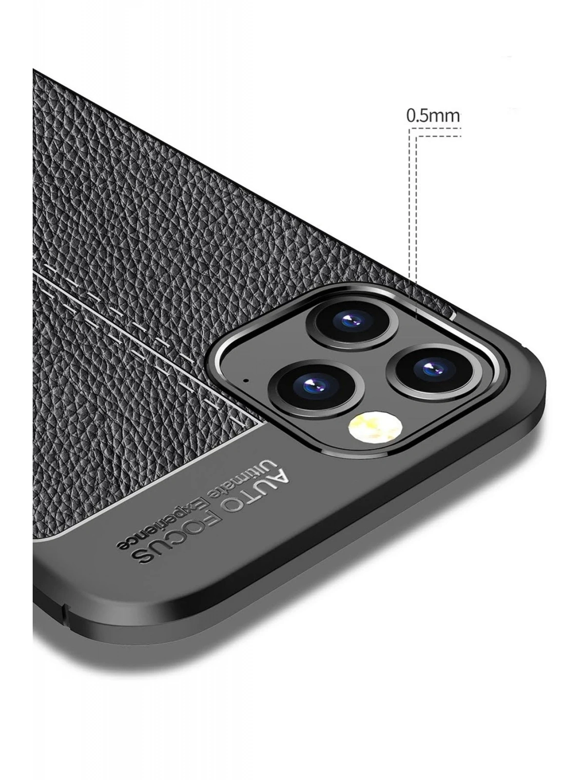 Newface Apple iPhone 12 Pro Max Kılıf Auto Focus Kapak - Siyah