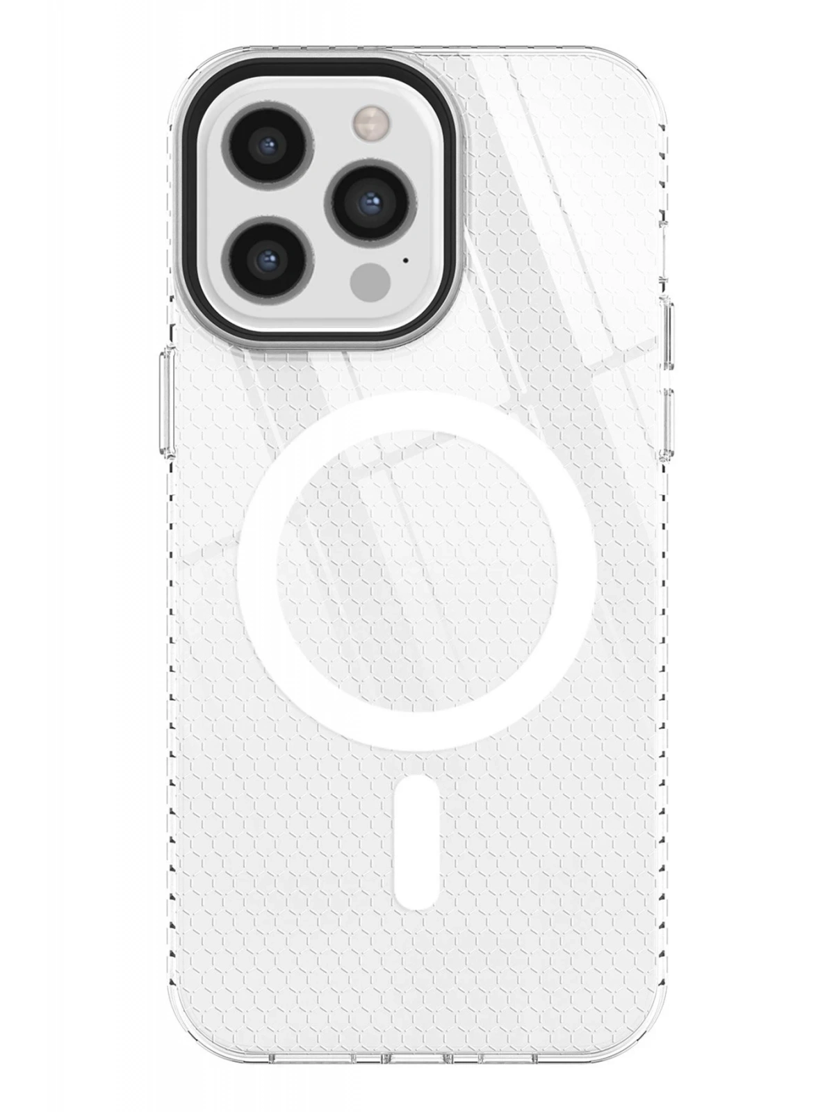 Newface Apple iPhone 12 Pro Max Kılıf Beta Magneticsafe Silikon - Şeffaf