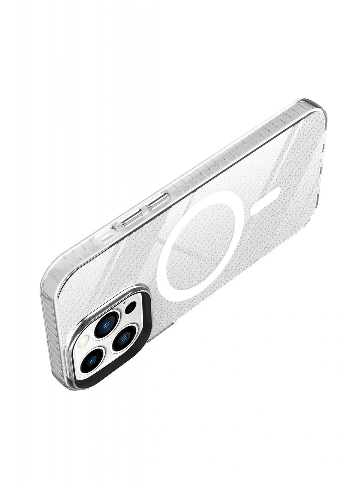 Newface Apple iPhone 12 Pro Max Kılıf Beta Magneticsafe Silikon - Şeffaf