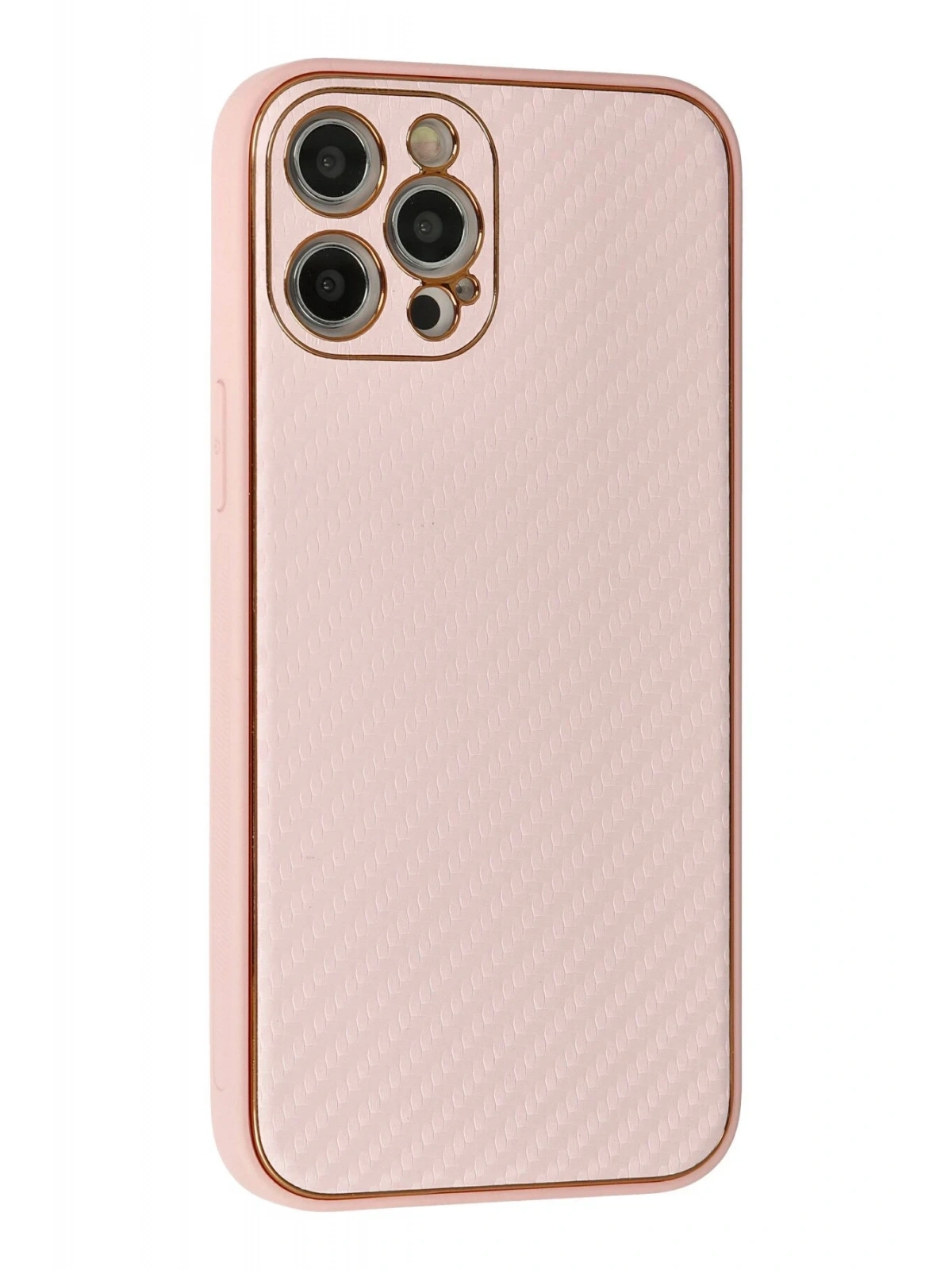 Newface Apple iPhone 12 Pro Max Kılıf Coco Karbon Silikon - Pembe